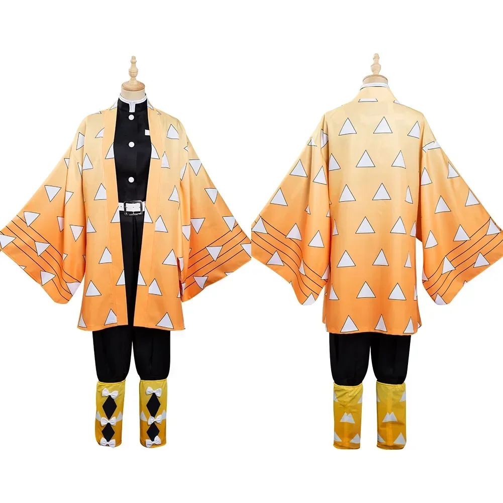 

Anime Agatsuma Zenitsu Cosplay Costume Kimono Outfits Halloween Carnaval Costume
