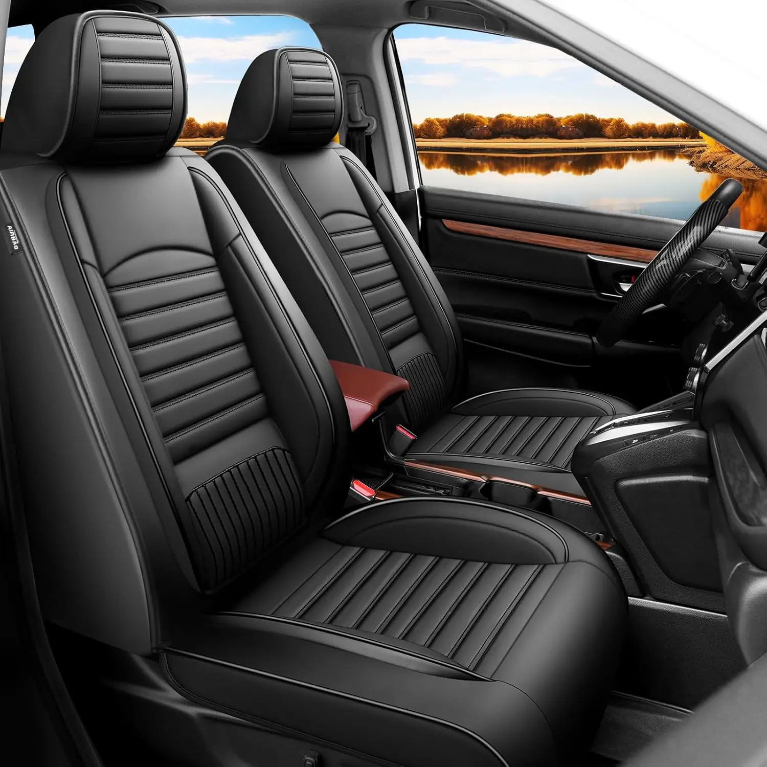 

Car Interior Use, Waterproof Faux Leather, Black, Custom Fit Seat Covers for Multiple Models