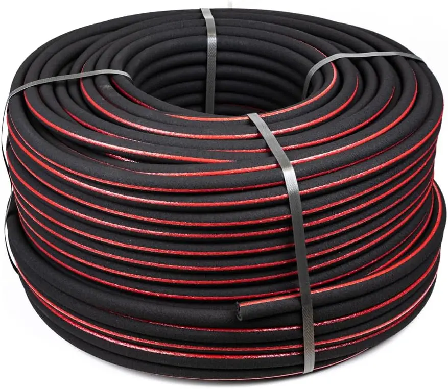 

Bulk Soaker Hose 1/2-Inch x 500 ft – Professional-Grade Recycled Rubber Soaker Hose – Long-Run Garden Watering System for L