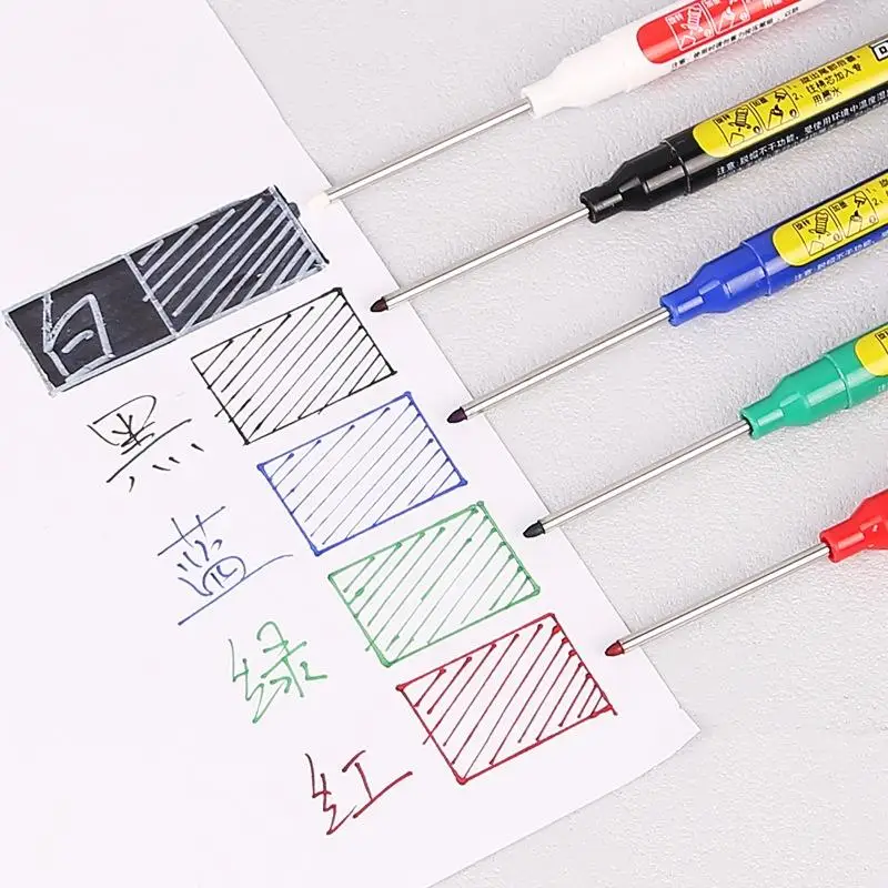 45mm Tip Long Head Marker Pen Quick-Dry Waterproof Ink 1PCS for Woodworking Metal Plastic Surface Marking