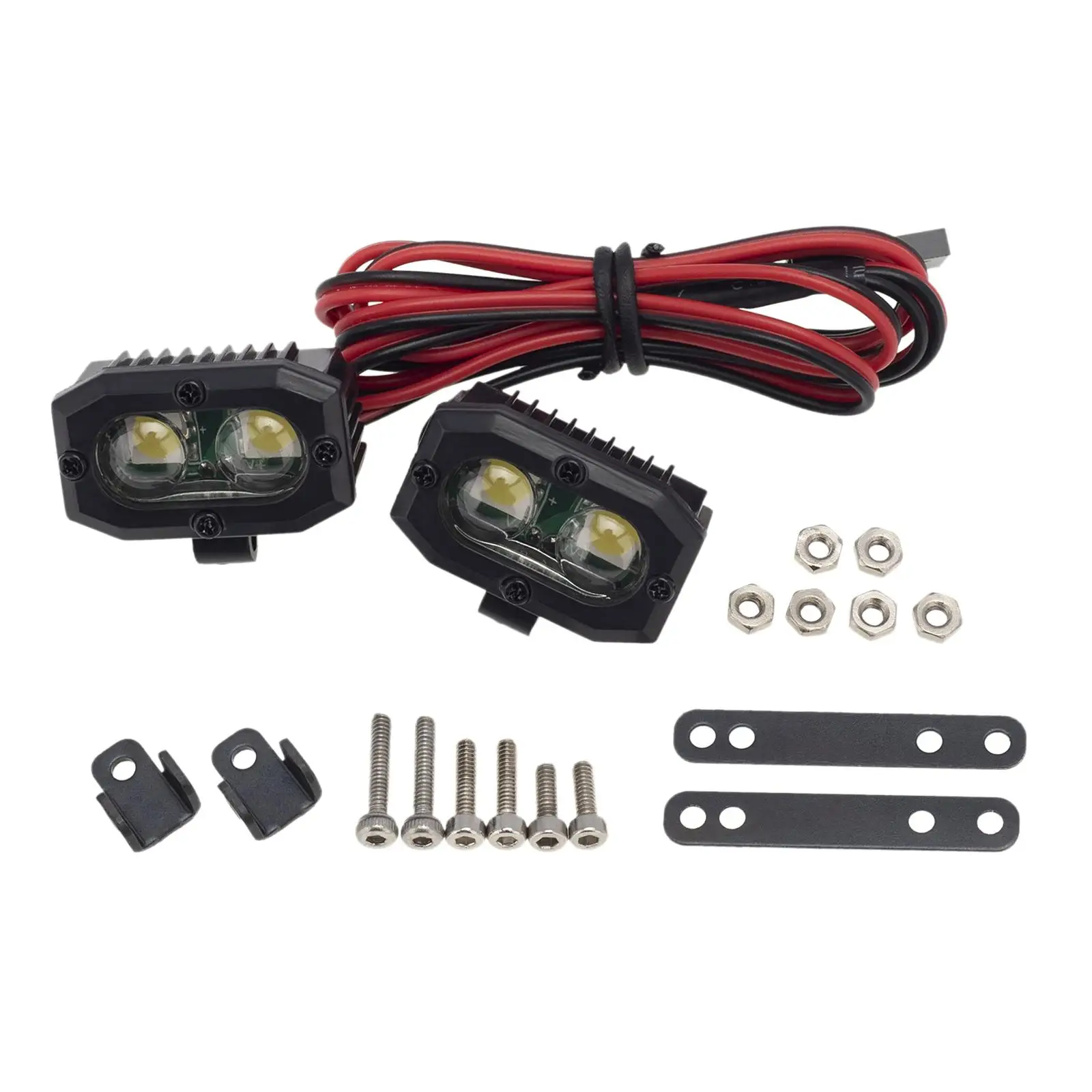 RC Headlights LED Lights Upgrade Parts for MST 1:8 Hobby Model Car DIY Accs