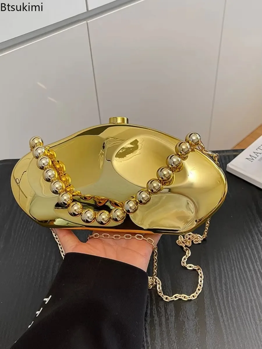 New Women's Evening Bags Luxury Party Clutch Purse Acrylic Meteor Shape Box Exquisite Fashion Shoulder Crossbody Bags for Women
