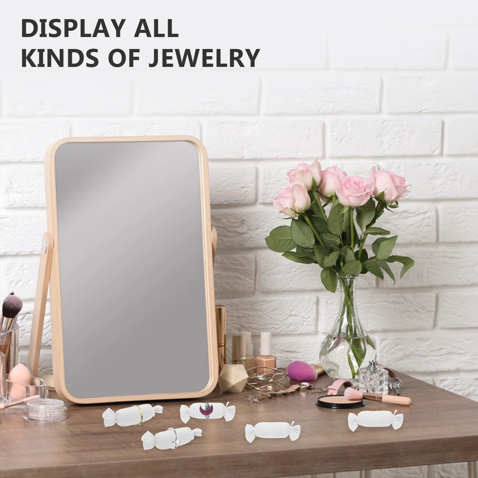 5Pcs Jewelry Organizer Holder Sponge Ring Display Insert Wedding Ring Holder Earring Display Rack for Home Jewelry Showcase