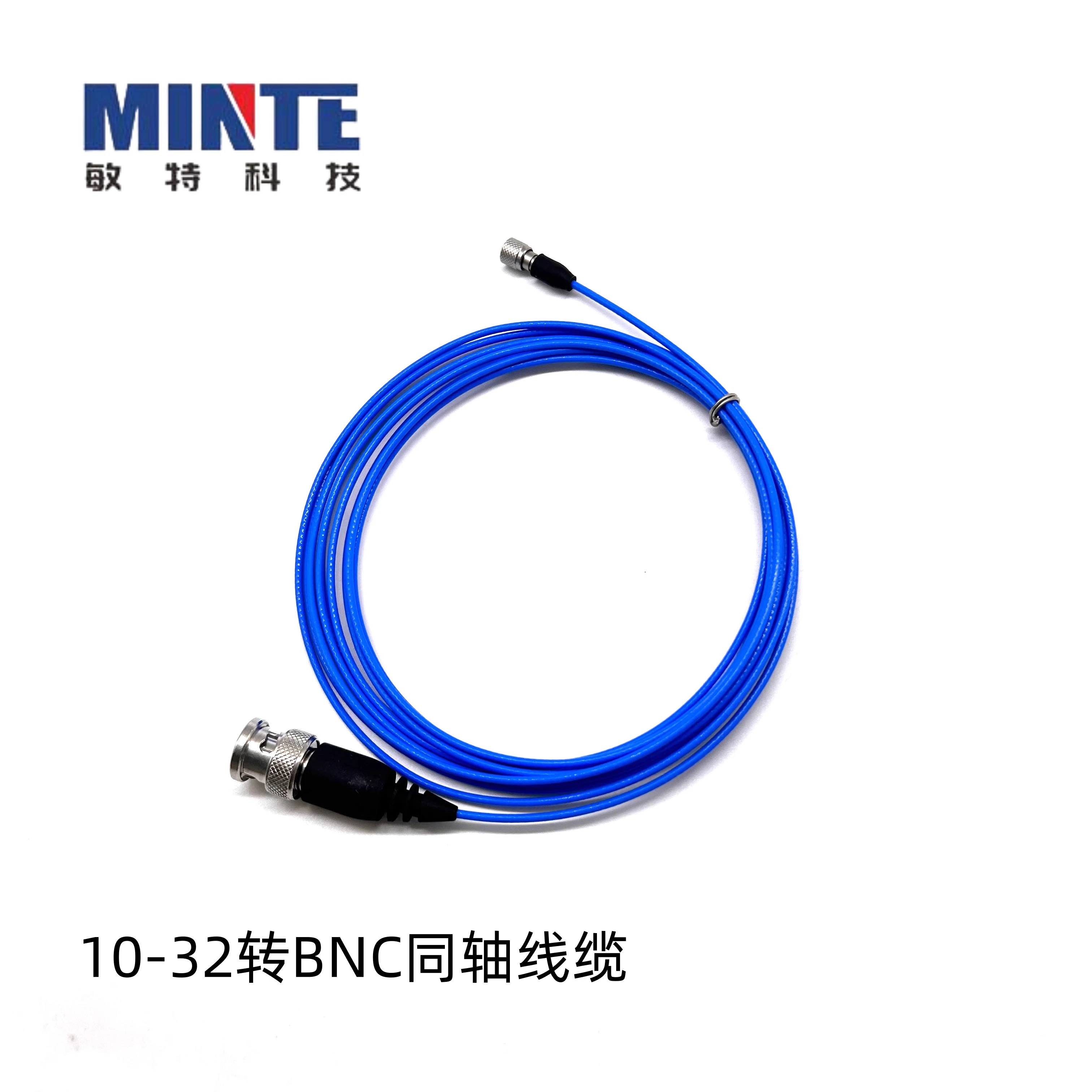 10-32 turns BNC coaxial cable IEPE sensor connection line, high-temperature vibration acceleration test line
