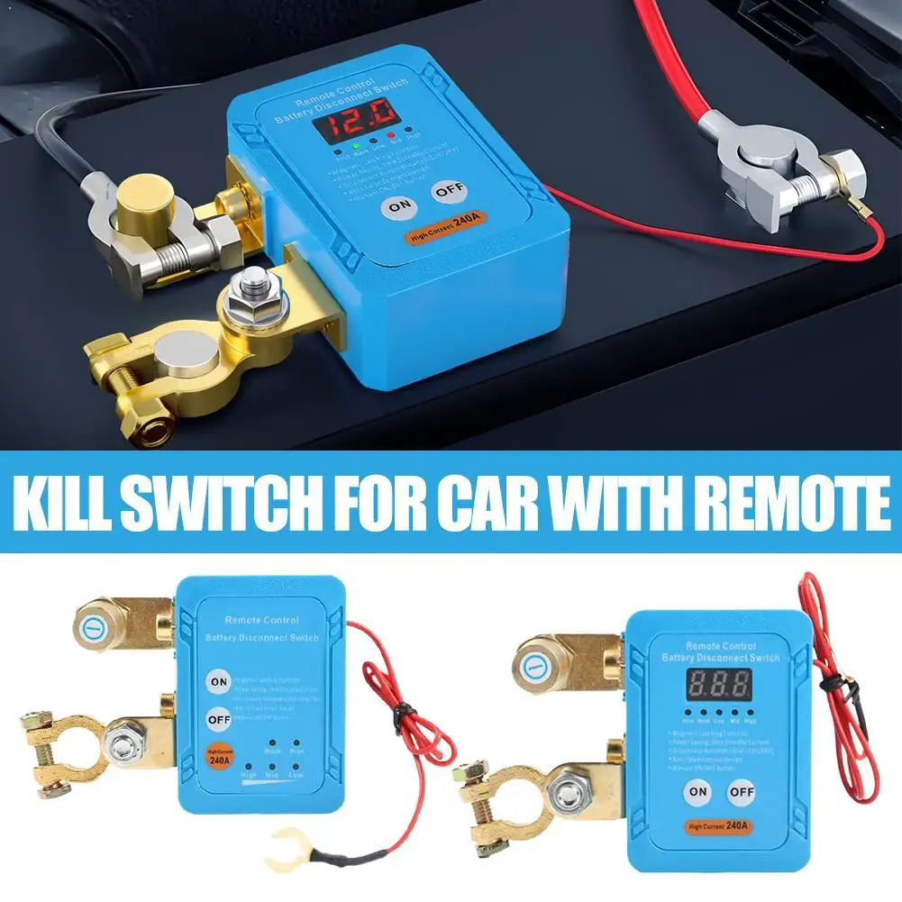 

Автомобильный выключатель питания 12 В 240 А с дистанционным управлением, защита от утечки, защита от кражи, автоматический выключатель аккумулятора