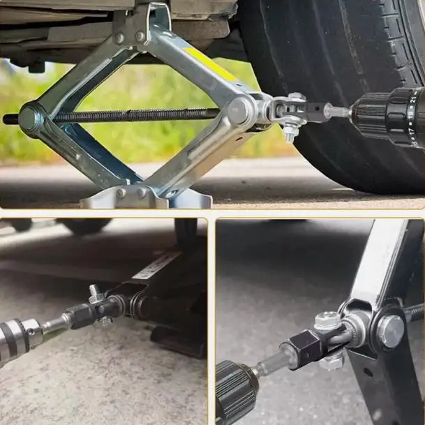 

Car Jack Adapter Socket Converter 1/2-inch Jack Drill Adapter Car Disassemble Tool Steel Ball Joint Rod Impact Wrench Tool