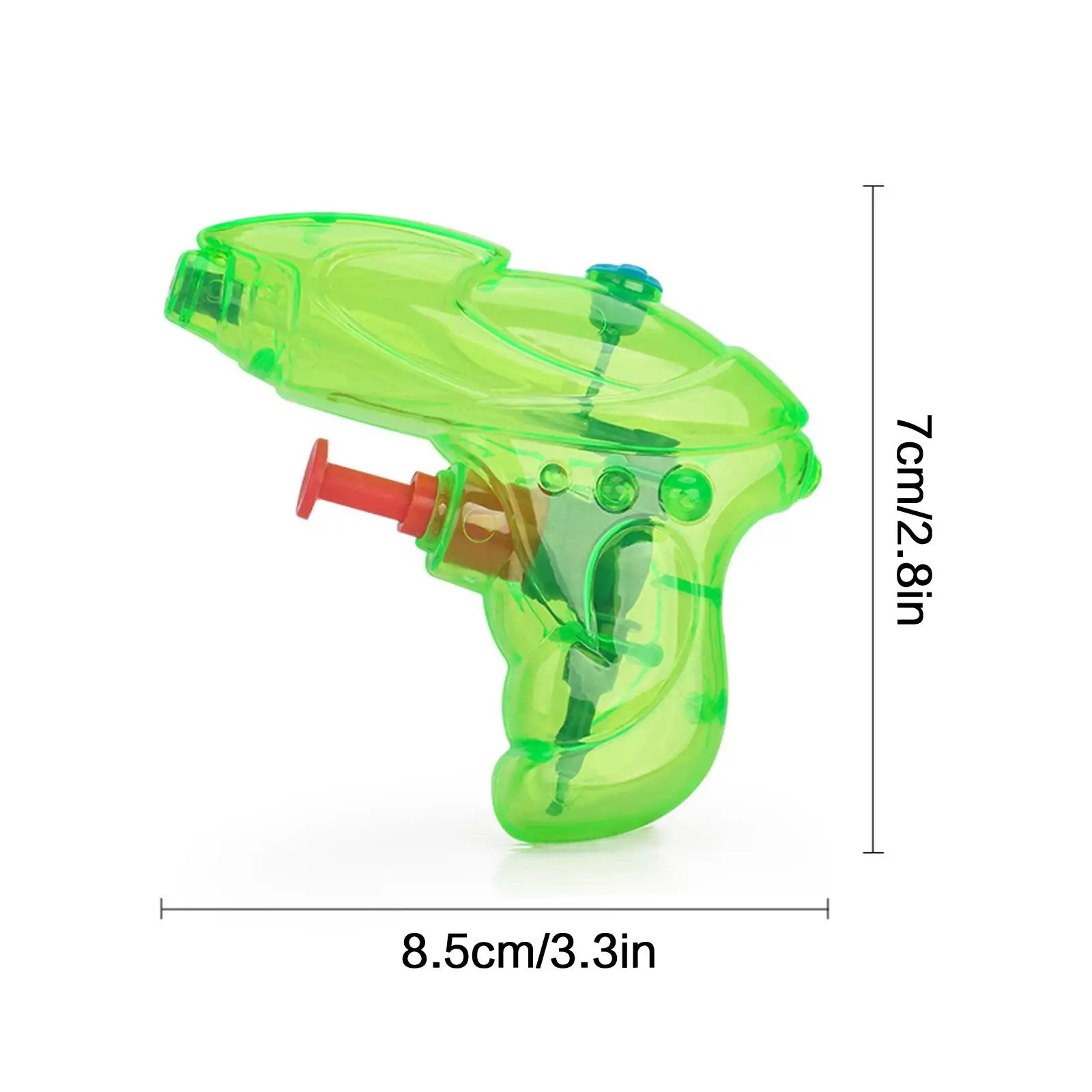 Mini pistola de agua para niños, juguete de plástico para piscina, juegos al aire libre, alta presión, verano, 1 unidad