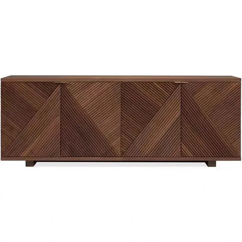 خزانة تلفزيون عتيقة فرنسية حديثة وبسيطة جديدة ممتدة من الأرض إلى السقف، خزانة تخزين عالية للأفلام والتلفزيون