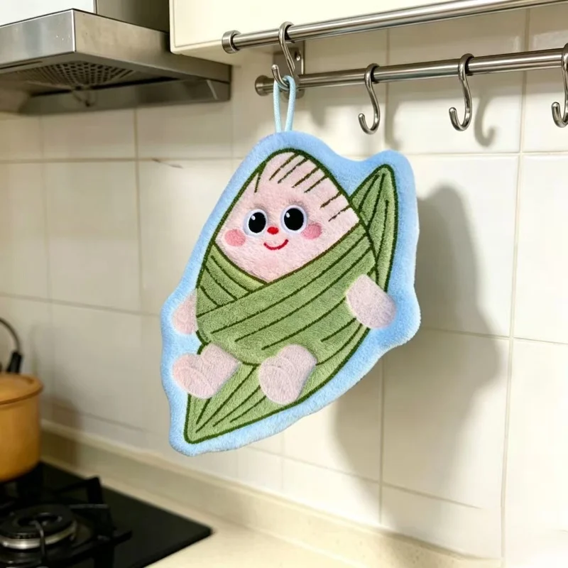 Dragon Boat Festival Cartoon Zongzi Kitchen Wipe Cute Hanging Water Absorbent Handtowel Toilet Children Absorb Water Soft Skin