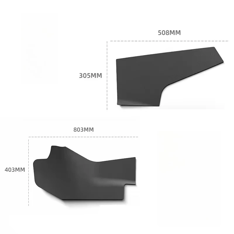 Für Tesla Model YL/Model Y Juniper 2026 Mittelkonsole Seitliche Anti-Kick-Pads TPE Hintere Luftauslass-Abdeckung Schmutzabweisende Schutzmatten – Detail 9