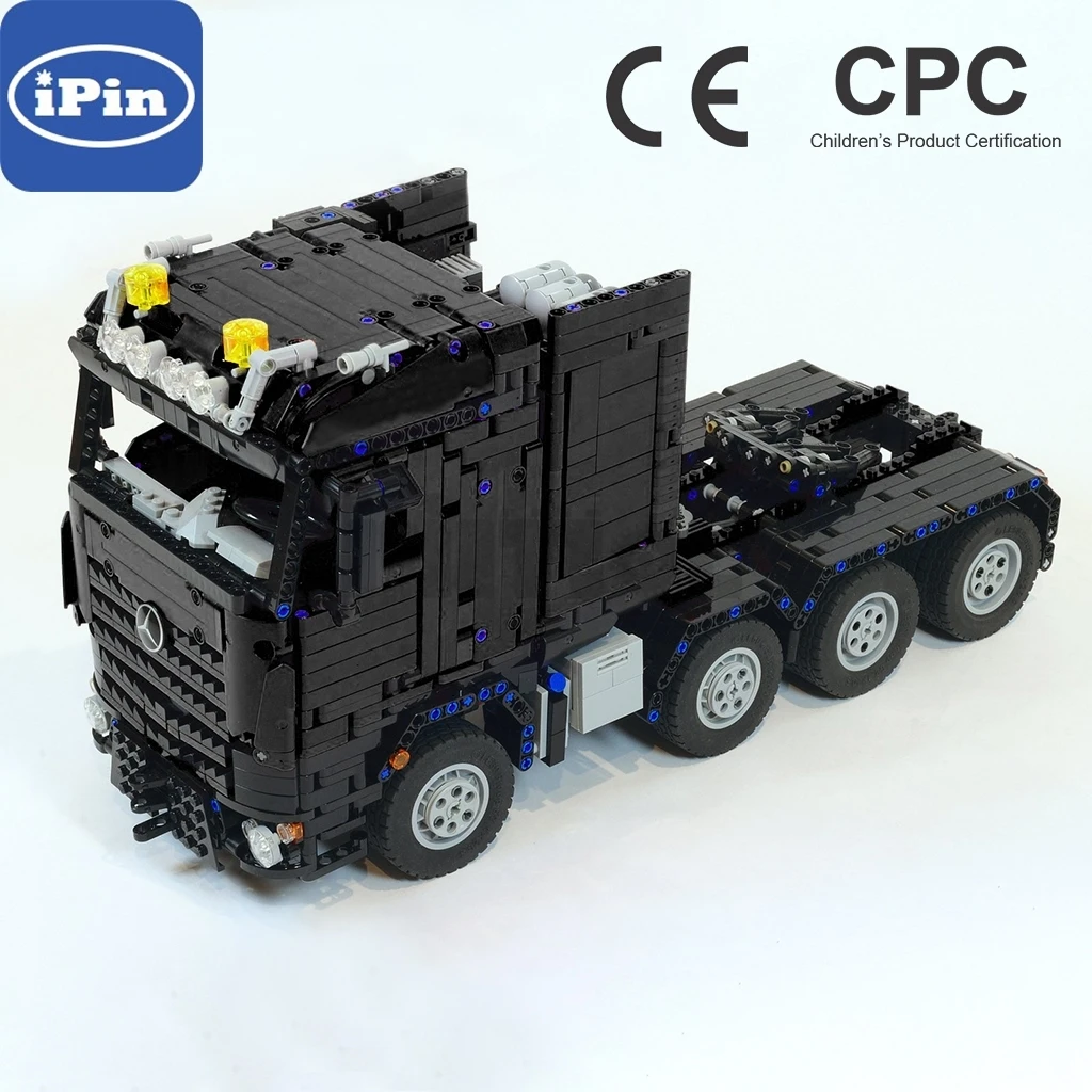 

Moc-7790 acros SLT heavy truck Boy Gift mosaic building block technology assembly multicolor body black chassis