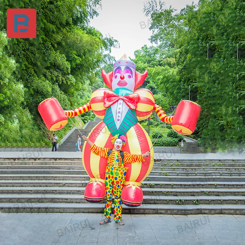 

Inflatable Clown Costume 3.5m Large Adults Walking Joker Cartoon Puppet Circus Props Performance Costume For Carnival Parade