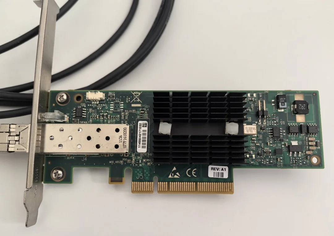 MNPA19-XTR 671798 -00110 جيجابايت MELLANOX CONNECTX-2 PCIe X8 10Gbe + كابل SFP-H10GB-CU3M