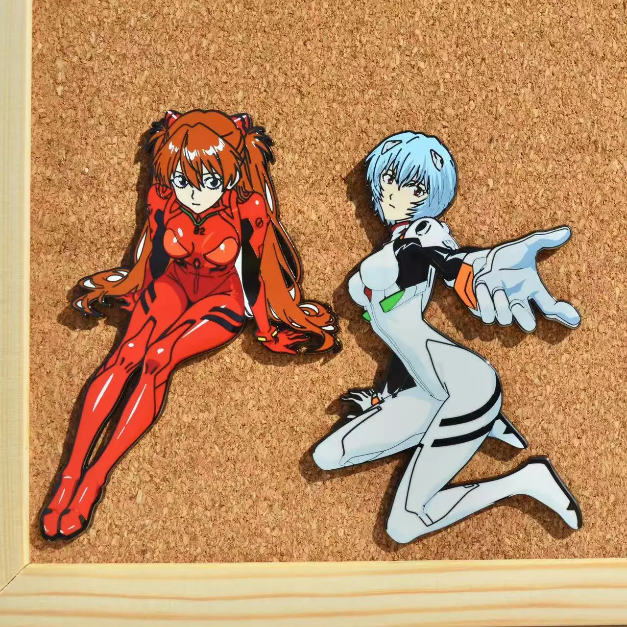 NEON GENESIS EVANGELION Pins Ayanami Rei Asuka Badges Pendant Anime EVA Brooches for Backpack Clothing Lapel Cosplay Toy Decor