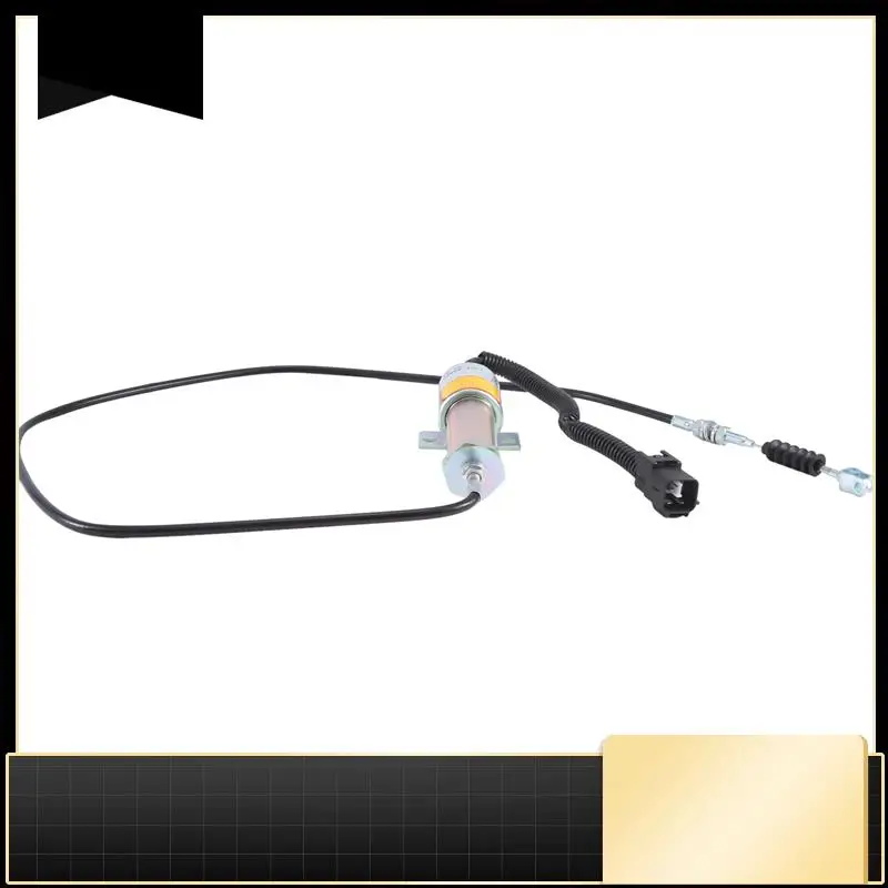 

1 Piece 11N6-666030-24 Stop Solenoid Valve 24V Silver & Black ABS+Metal For Hyundai Excavator R210LC-7H R220LC-7H 11N6-66090-24