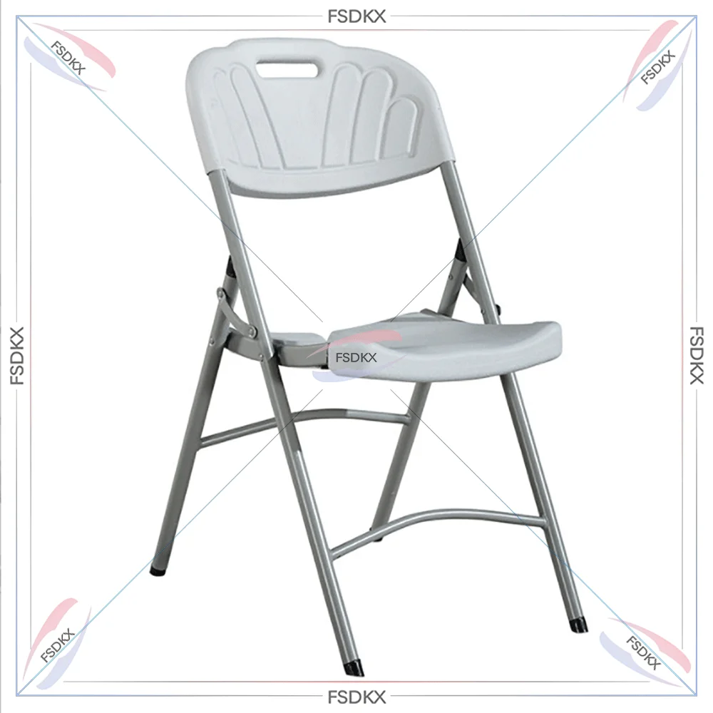 China Factory Price White Plastic Wedding Folding Chair For Party