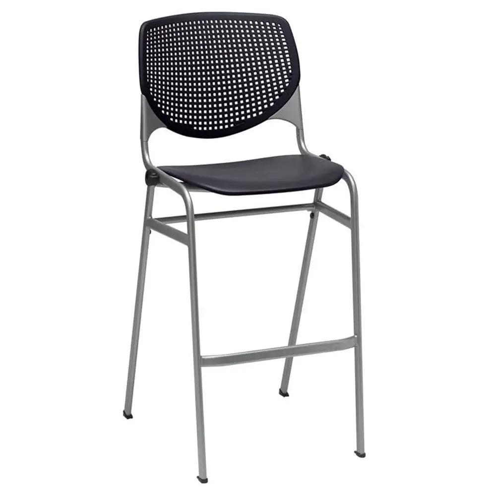 Barstool Black Metal Frame Counter Height Bar Chair, Customized