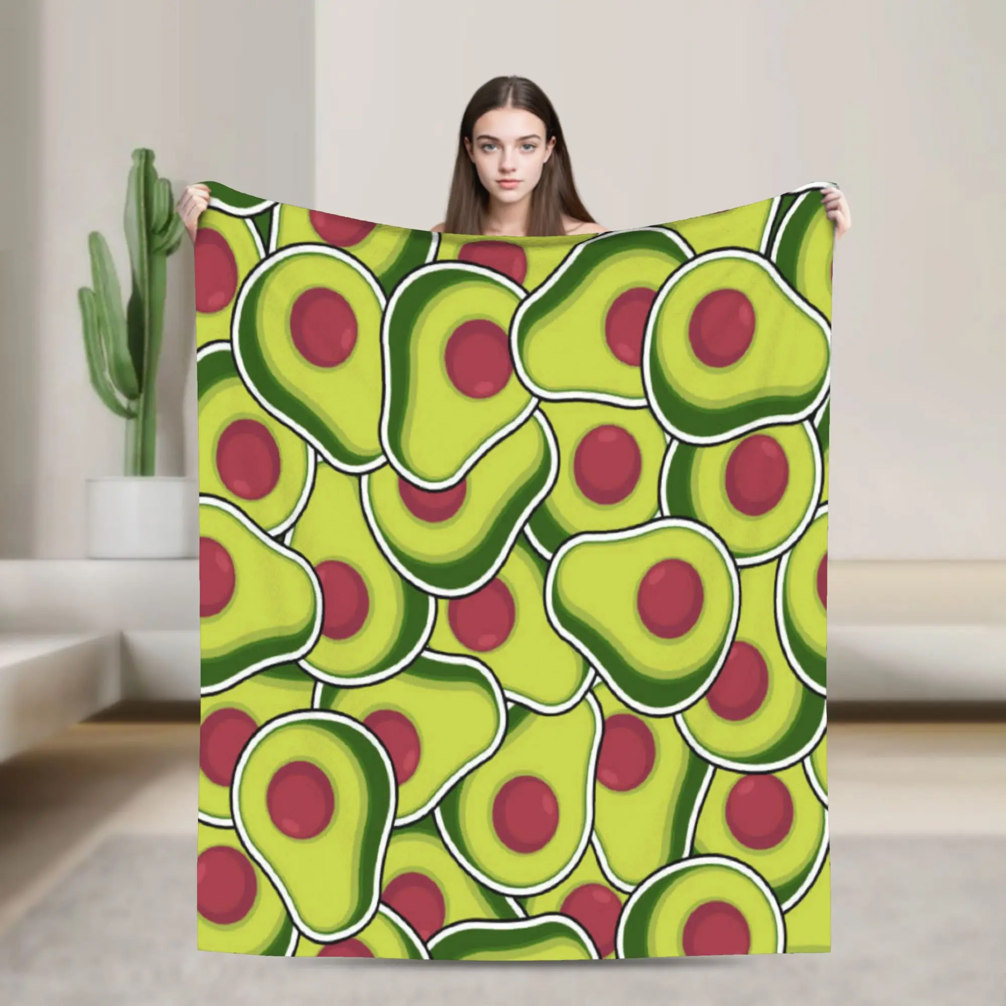 Cute Fruit Vegetable Flannel Blankets Winter Warm Soft Throw Blanket for Girls Boys Couch Chair Fashion Bedspread Sofa Bed Cover
