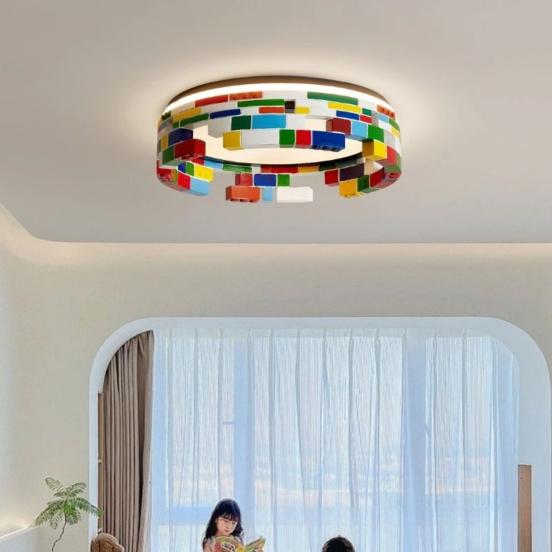 New modern simple hand-painted creative color, eye protection lamp c