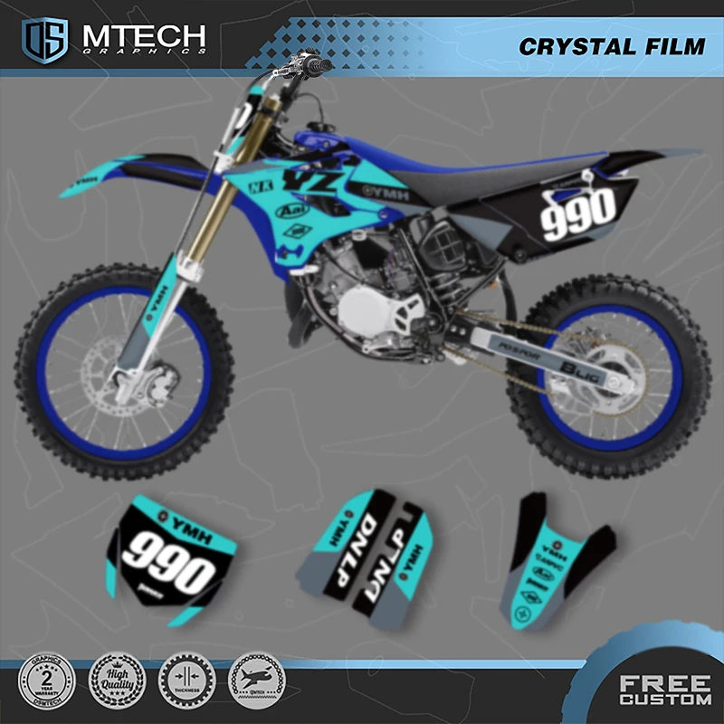 

DSMTECH Motorcycle Sticker Decal Custom Graphics Full Background For YAMAHA YZ85 YZ 85 2015 2016 2017 2018 2019-21 YZ-85 011