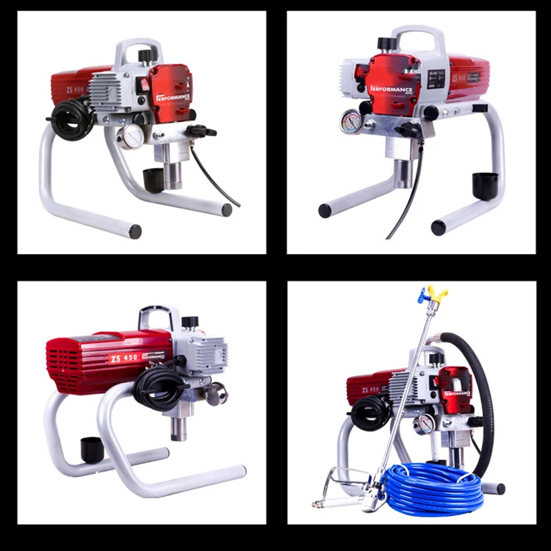 Imagem -04 - Máquina de Pulverização Mal Ventilada Mecânica o 395 450 220v 1500w 2200w Ferramentas de Pulverização de Pintura de Revestimento de Tinta de Látex de Alta Pressã