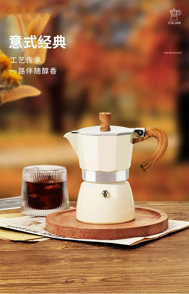 Handheld Coffee Mill e Moka Pot Set, Aproveite o Espresso Italiano Perfeito e Moka Coffee, em qualquer lugar que você vá, Aproveite