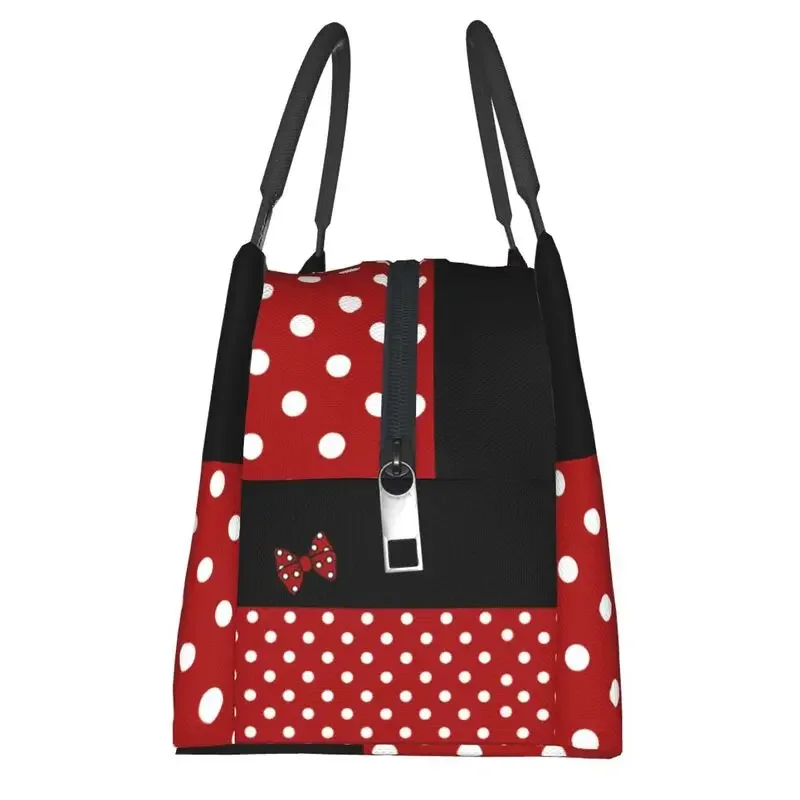 Cartoon Minnie Character Isolado Lunch Bag para Mulheres, Reutilizável, Bonito Anime, Refrigerador Térmico, Lancheira, Escritório, Piquenique, Viagem