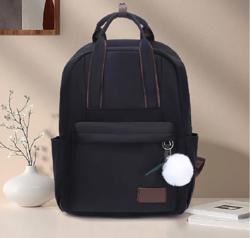 

New Korean Simple Preppy Style Backpacks Women Waterproof Oxford Shoulder Bags Large Capacity Schoolbag Notebook Travel Rucksack