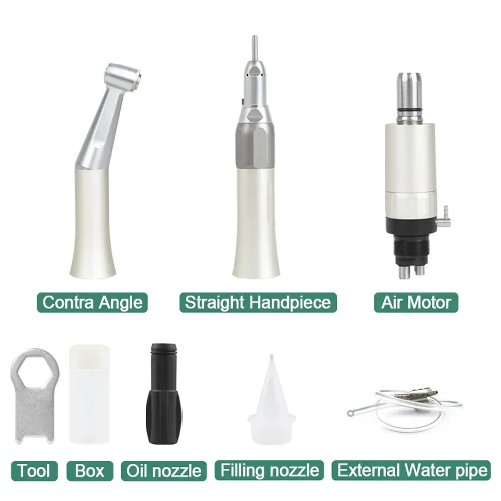 

FX Low Speed Handpiece, 2/4-Hole Motor External Spray Compact Lightweight, Integrated Design Ergonomic Contra Angle Dentist Tips