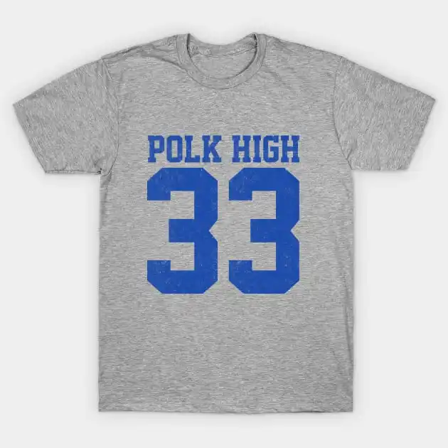 Polk High #33 Vintage Al Bundy Jersey T-Shirt Short Sleeve Tops Tees Cotton Print Tshirts New Fashion Top Tees