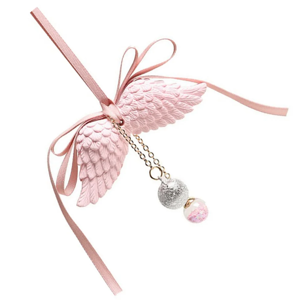 

Car Angel Wing Aromatherapy Rearview Mirror Pendant Air Freshener Vanilla Scented Car Decoration Hanging Ornament