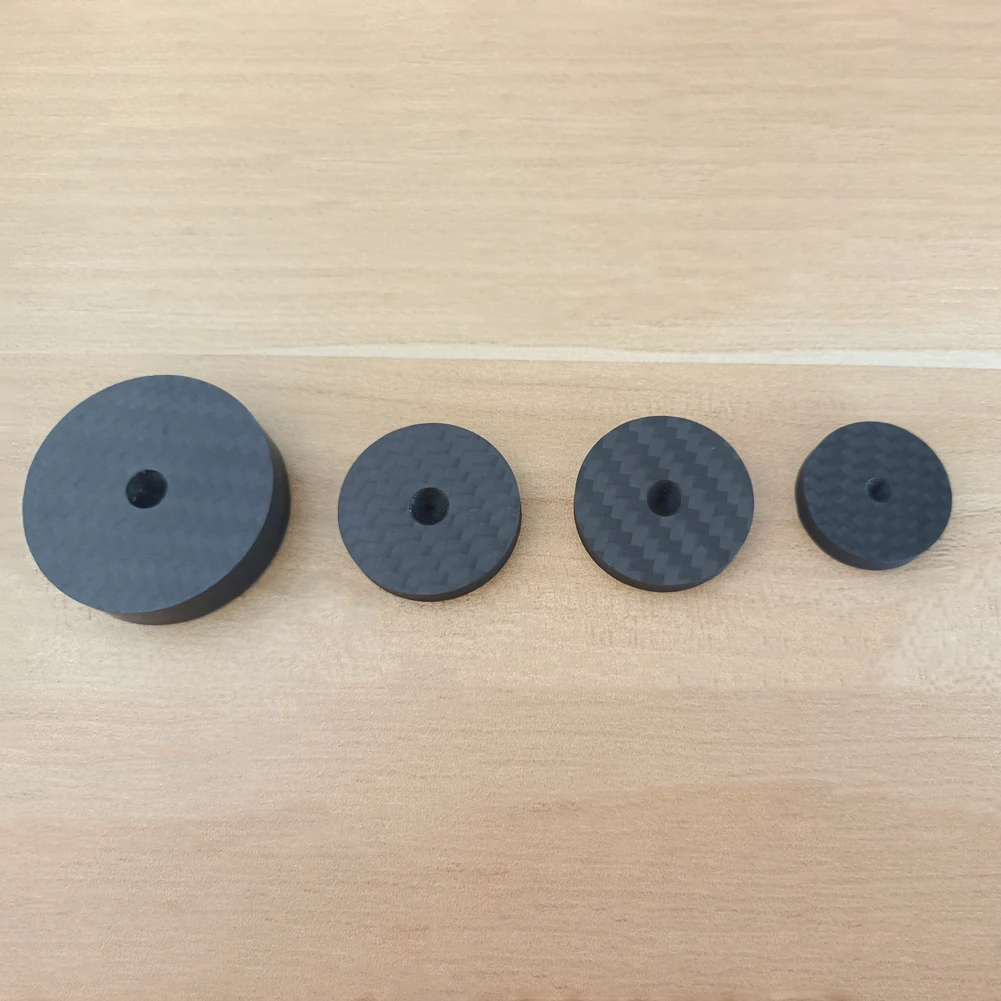 Multi Specification Carbon Fiber Disc Home Gasket Room Decoration Crafts CFRP Circular Plate for Audio Shelf Foot Pads Accessory