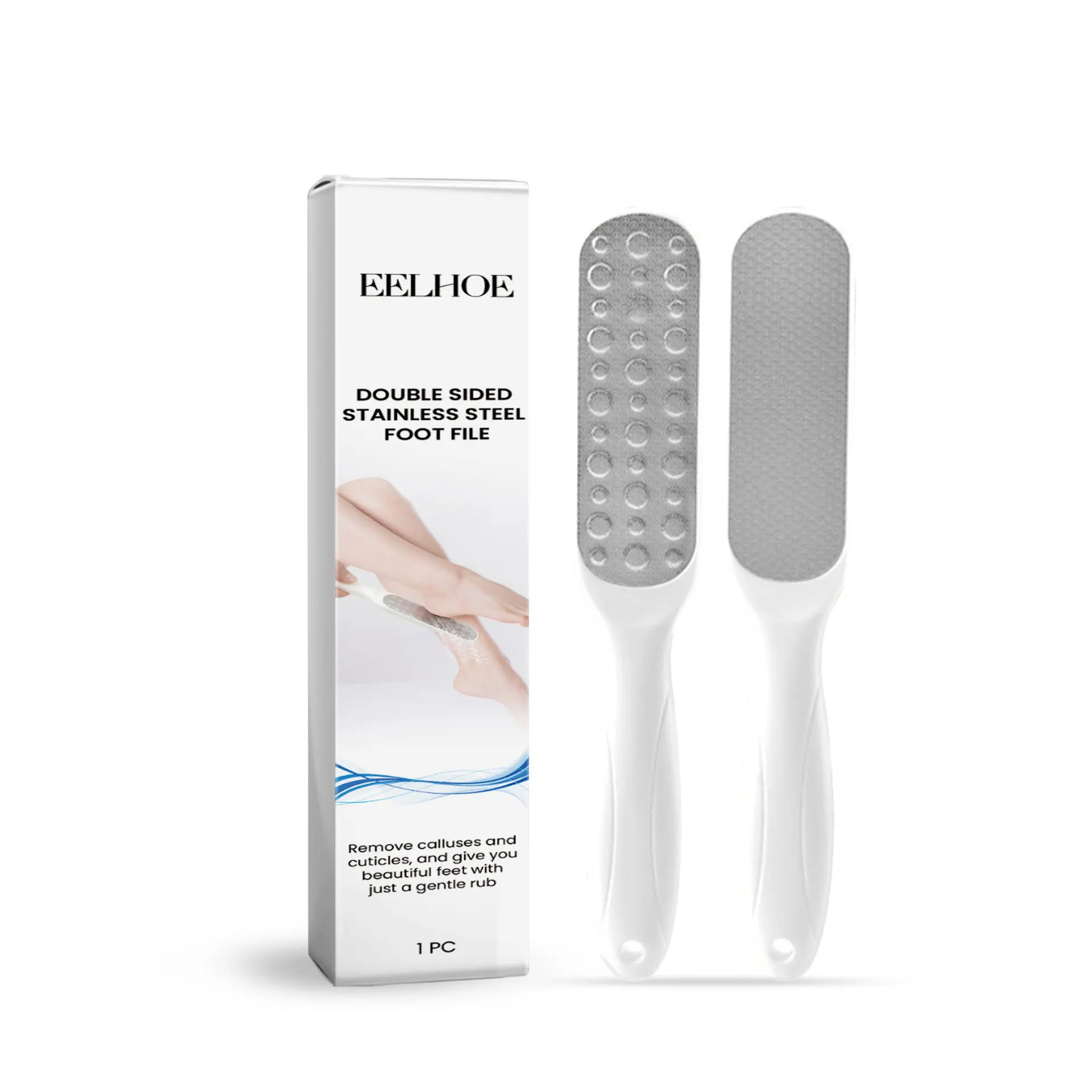 Stainless Steel Foot File Double Sided Remove Calluses Foot Scraper Dead Skin Remover Pedicure Tools Professional Foot Heel File