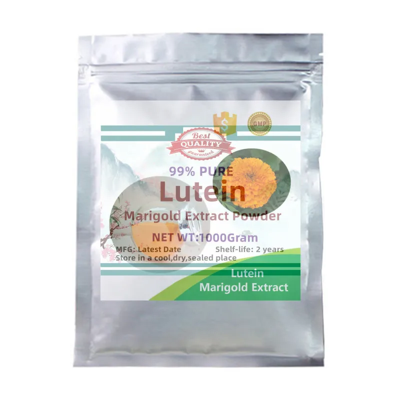 

Запечатанная упаковка по индивидуальному заказу на заводе, высококачественный экстракт бархатцев, 99% лютеина.