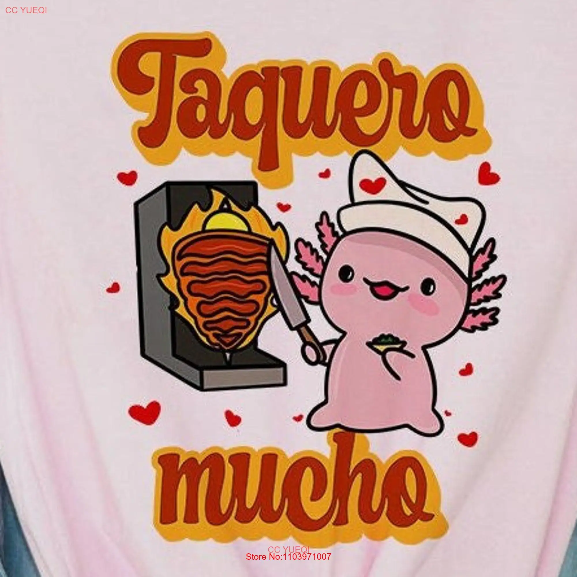 Taquero Mucho shirt Ajolote T Mexican Latina Valentine\'s Spanish Tacos Regalos en Español long or short sleeves