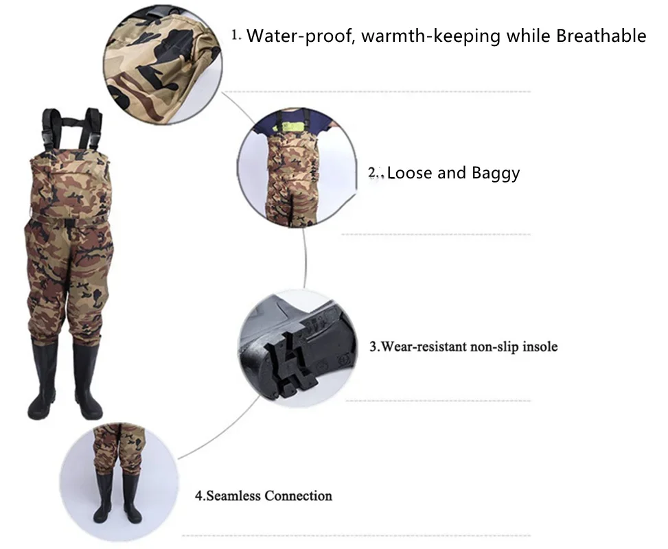Camouflage Wading Pants 4