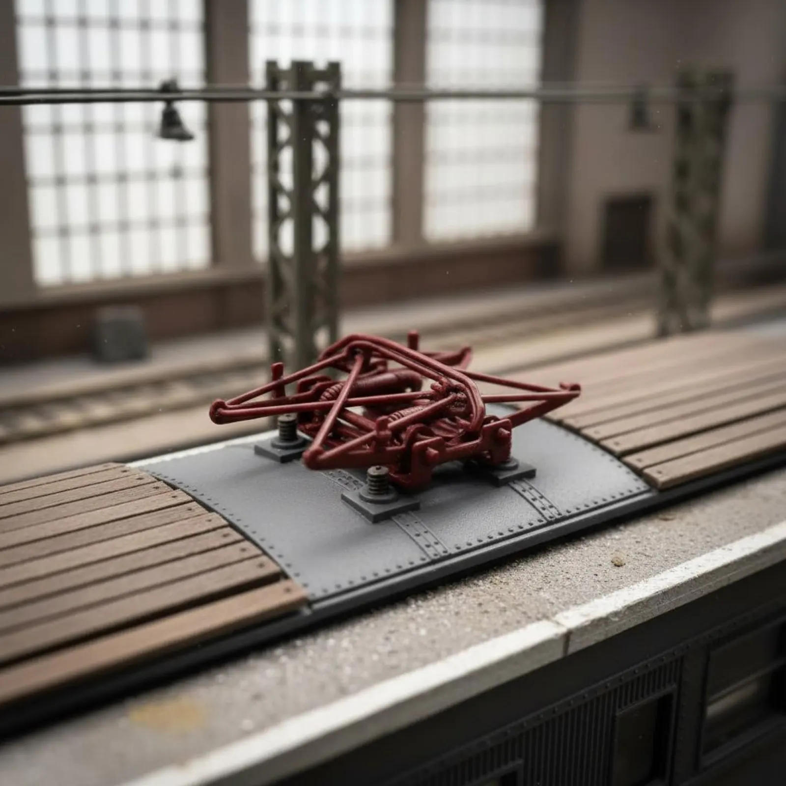 Angular Pantograph 1:160 Scale Model Train Pantograph Coil Loaded Easy to Install for Scene Setting