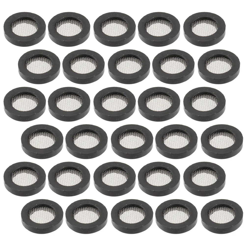 

60pcs Washer Inlet Coupling Strainer 1/2 Inch Inlet Hose Screen Corrugated Tube Rubber Belt Filter Vibration Reduction Impurity