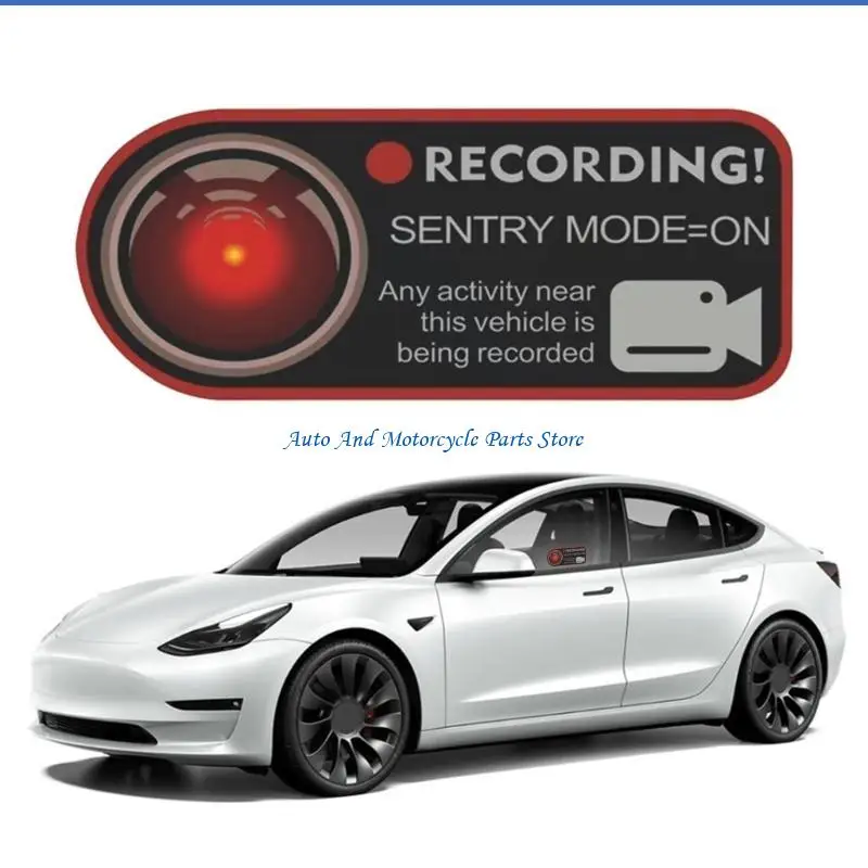 P9FD watchful  Car Sticker with Waterproof Designs Remote Monitoring Vehicle Surveillances Decal for Safe Parking Environments