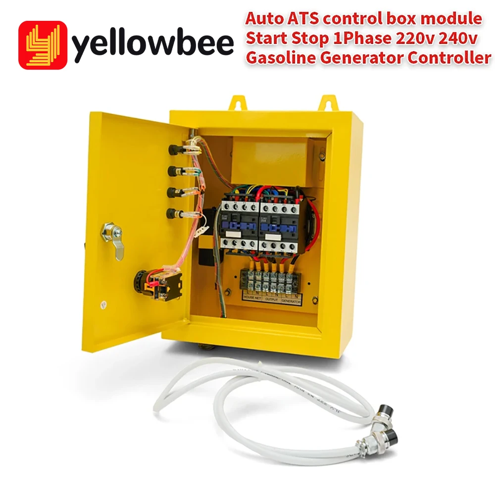 Auto ATS control box module Start Stop Single Phase 220v 240v Gasoline Generator Controller