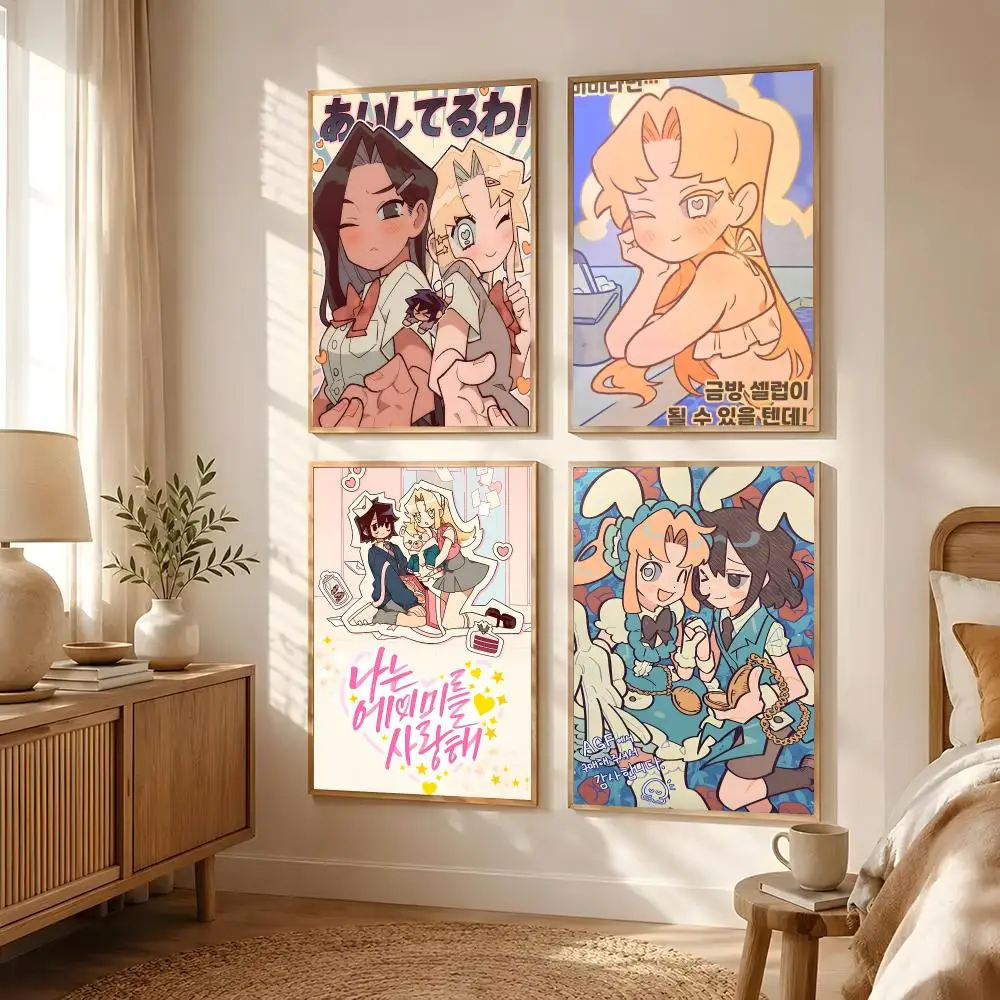 I-I LOVE AMY Poster Poster All-match HD Waterproof Self-Adhesive Wall Art Sticker For Home Bedroom