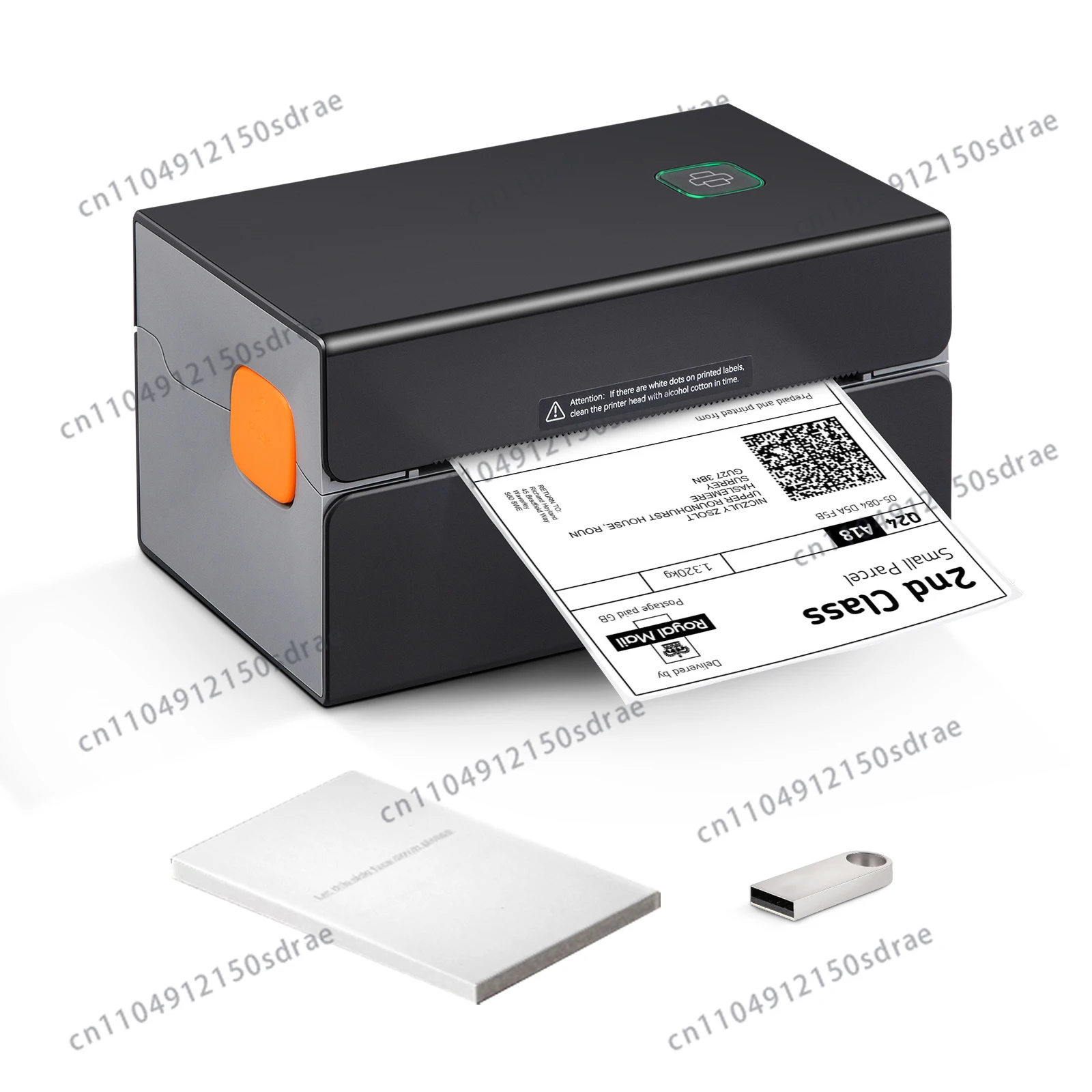 SucceBuy Thermal Label Printer 300DPI Bluetooth & Automatic Label Recognition for 4x6 Mailing Packages USB Barcode Sticker Make