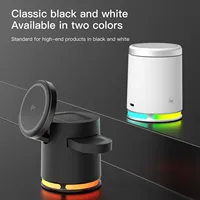 New True Qi2 Wireless Charger 3-in-1 RGB Ultra Fast Charging Station Stand for iPhone 16 15 14 13 12 Pro Max Airpods Apple Watch