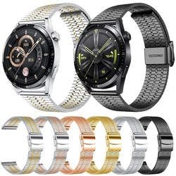 Huawei Watch用メタルストラップ,Honor Magicwatch用ステンレススチールブレスレット,カップgt 4,gt3 2 pro,46mm, 42mm, 20mm, 22mm