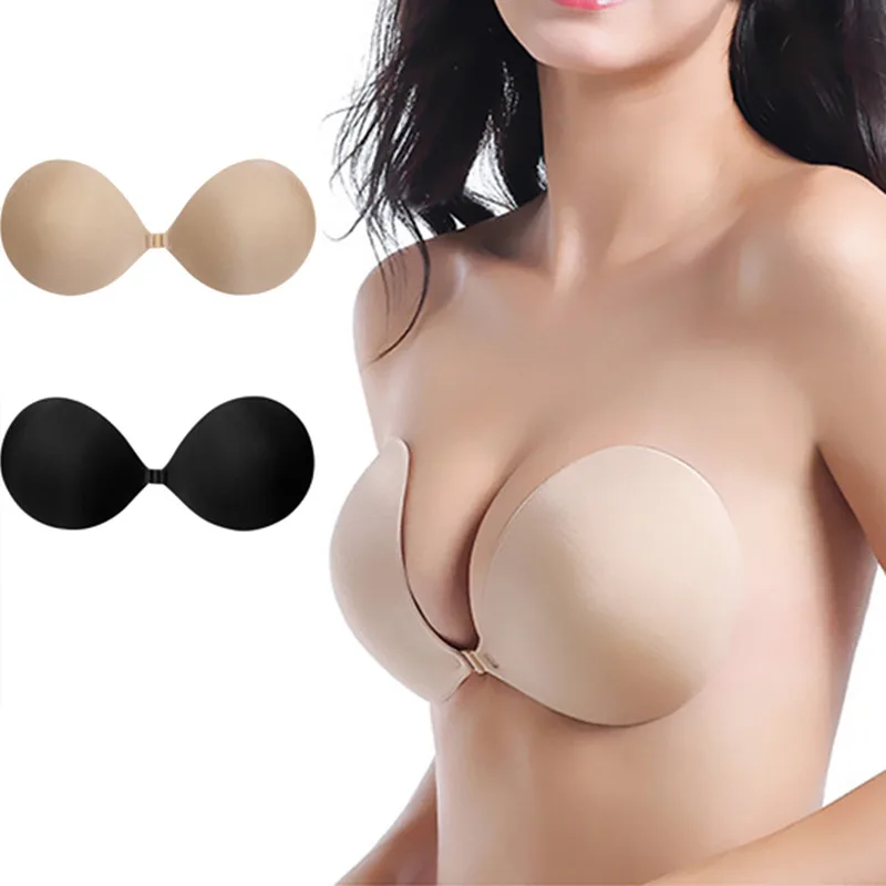 

Invisible Strapless Adhesive Stick Bra Strapless Push Up Bras Women Sexy Backless Lingerie Seamless Silicone Bralette Underwear