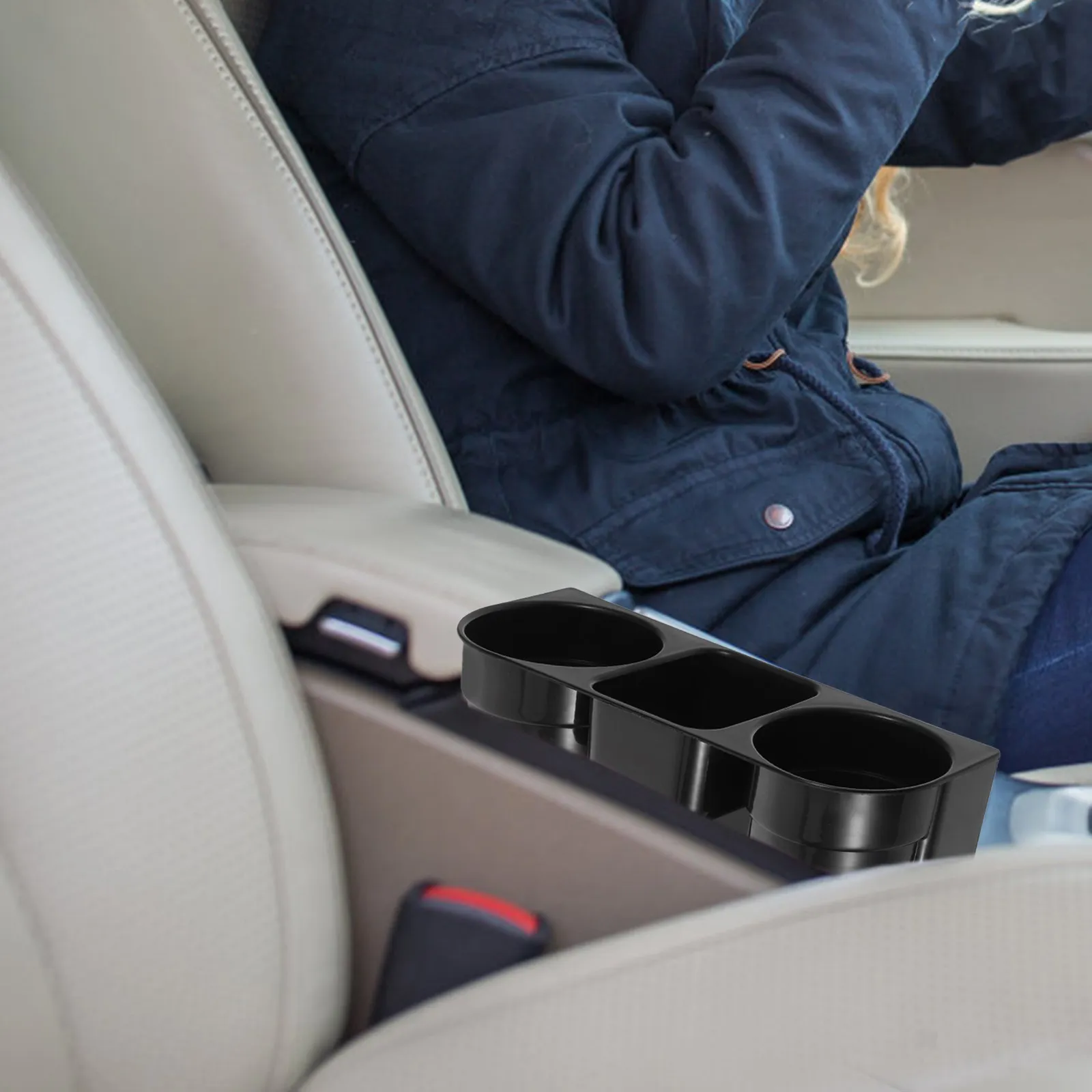 

2Pcs Car Seat Gap Filler Organizer Multi-Functional Cup Holder Vehicle Drink Bottle Holder Automotive Front Seat