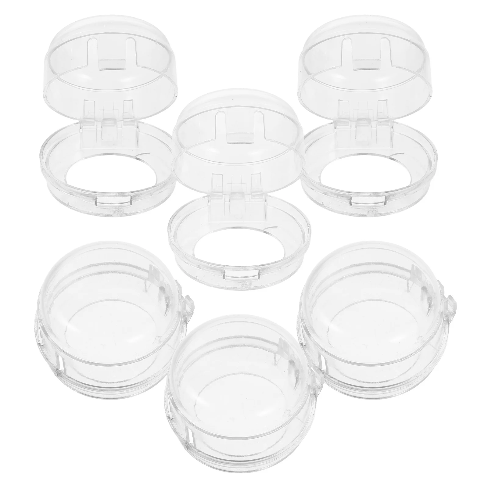 

6Pcs Gas Stove Knob Covers Transparent Child Safety Proof Switch Protective Covers Easy Installation Kitchen Baby Toddler Guard