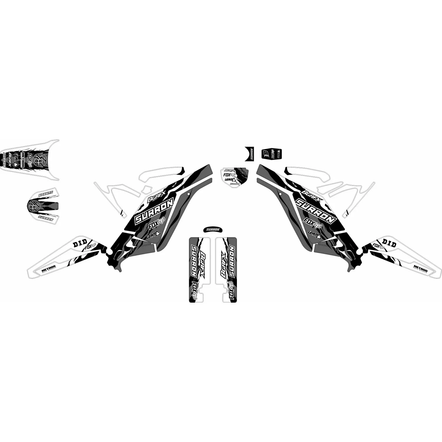 Motorcycle Body Fairing Sticker Decal Protective  eBike eMoto Full Graphic Kit For Surron Light Bee X  Design -48