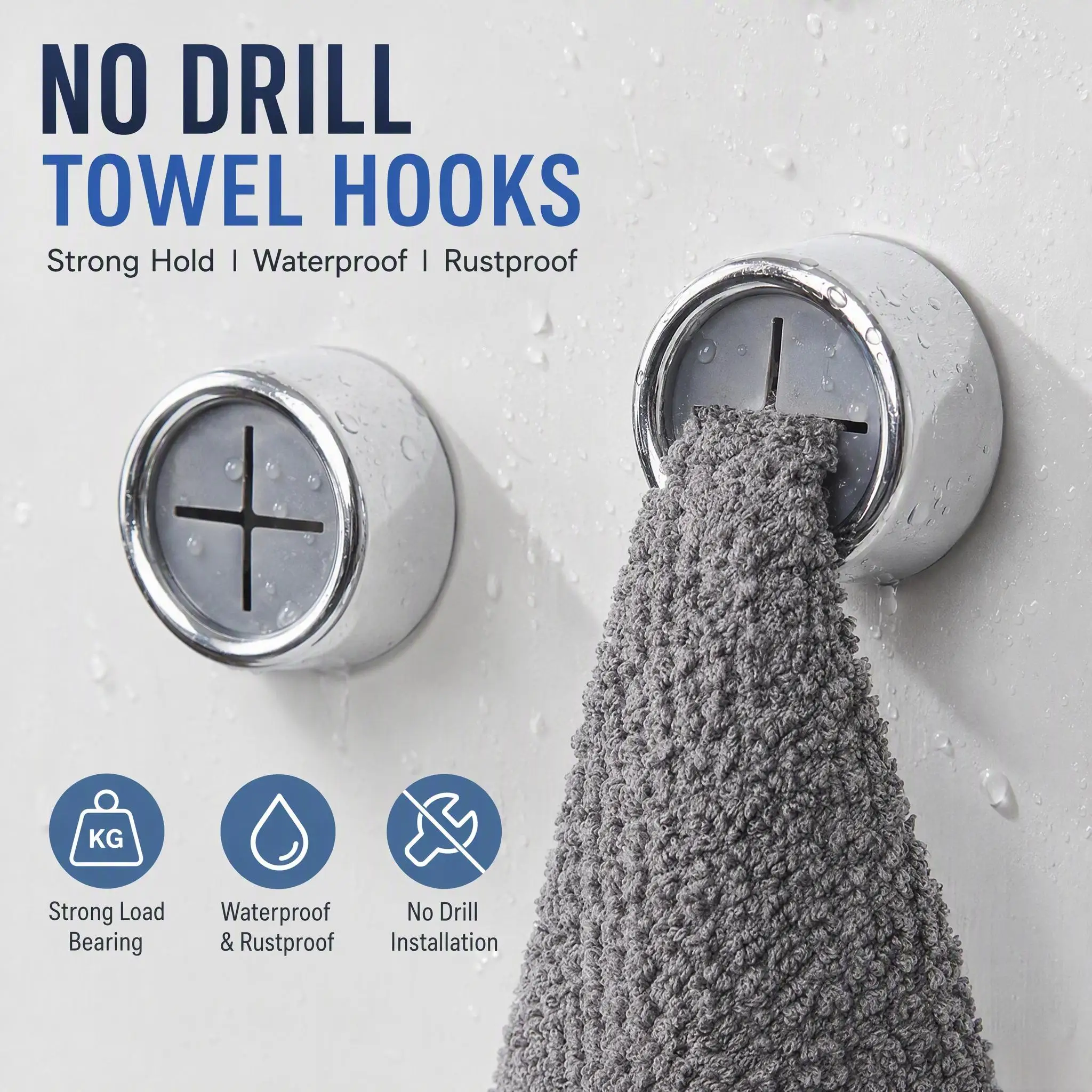 Non Punching Dishwashing Cloth Storage Clip Dishcloth Clip Kitchen Household Gloves Hook Towel Rack Hole Clip Wall Hanging