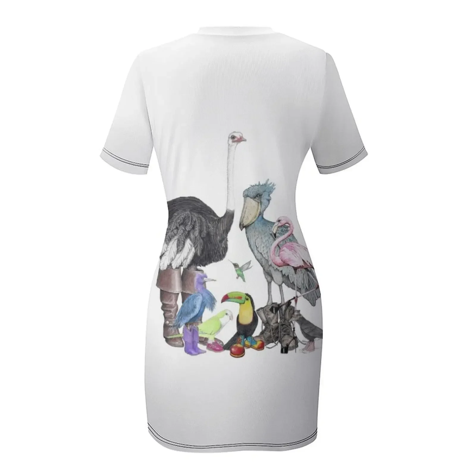 Birds in shoes Short-Sleeved Dress dresses for women party dresses woman Clothing Dress view 5